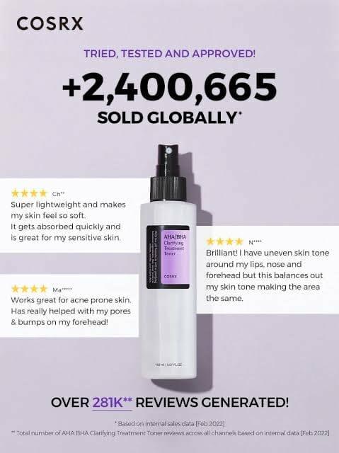 COSRX - AHA/BHA Clarifying Treatment Toner