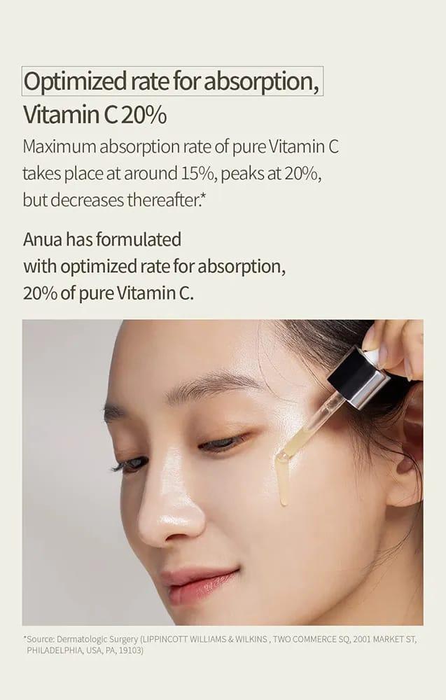 Anua - Green Lemon Vita C Blemish Serum 20%